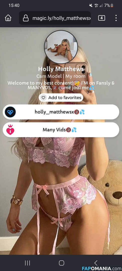 Holly Matthews / HollyMatthewsx / holly_matthewsx / hollymatthews Nu OnlyFans  Photo fuitée #4