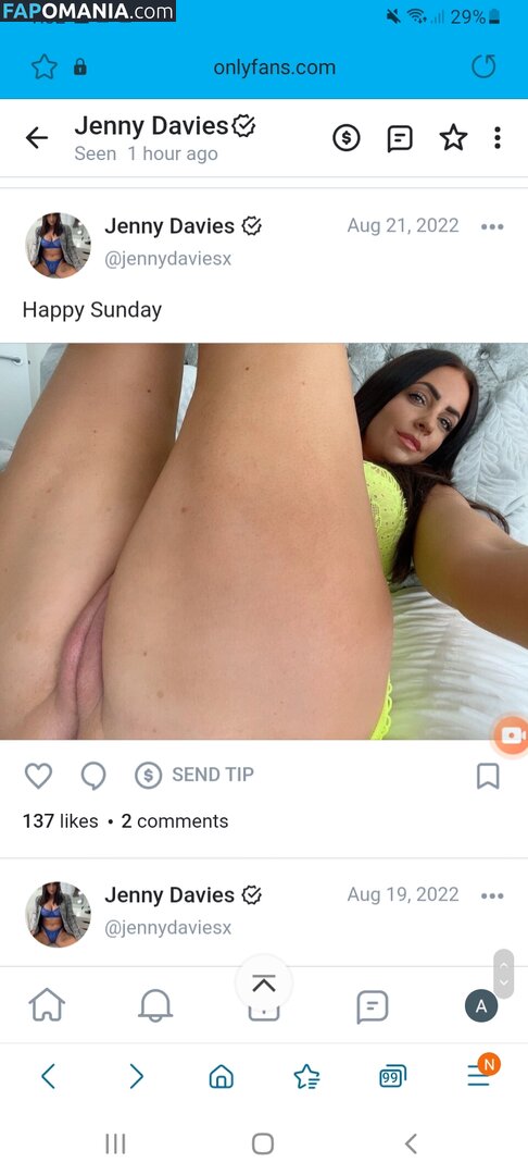 Jenny Davies / jennydaviesofficial / jennydaviesx Nu OnlyFans  Photo fuitée #280