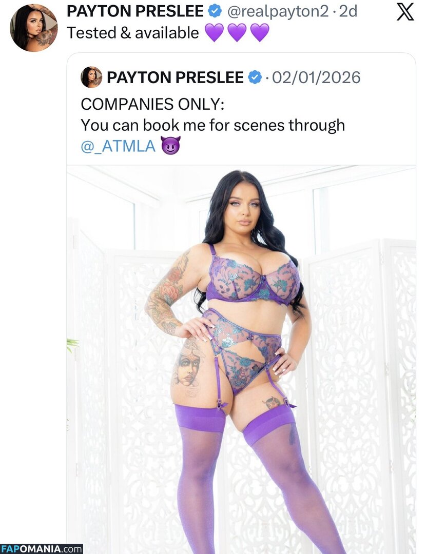 Payton Preslee / paytonpresle / paytonpreslee Nu OnlyFans  Photo fuitée #555