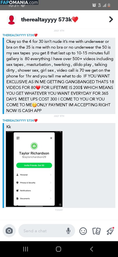 Akaficialtayyyy_ / Playwithtayyy / tayler_lauren2 / tayyy_moneyy Nu OnlyFans  Photo fuitée #177